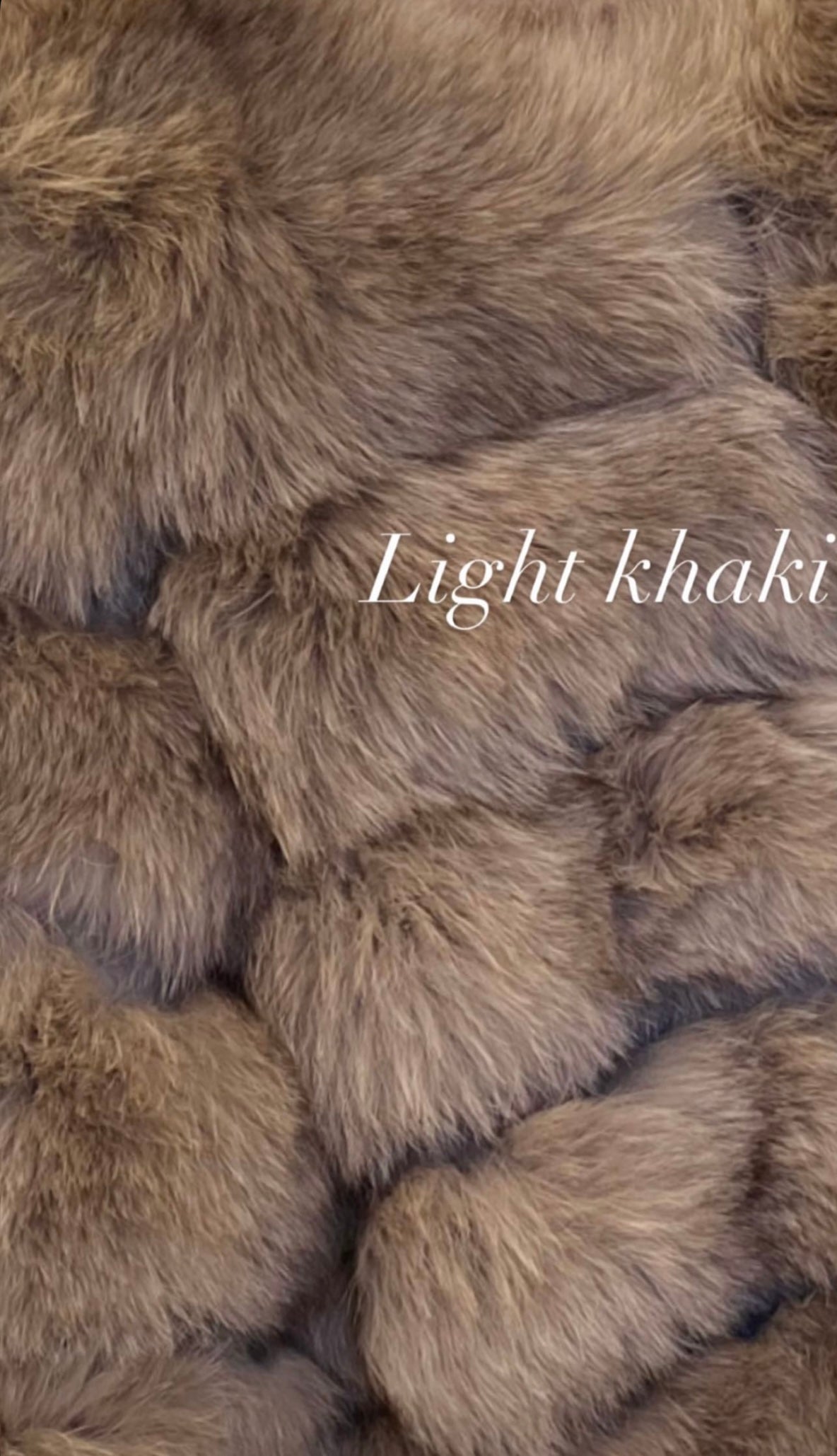 Kids fox fur coats (neutral collection)