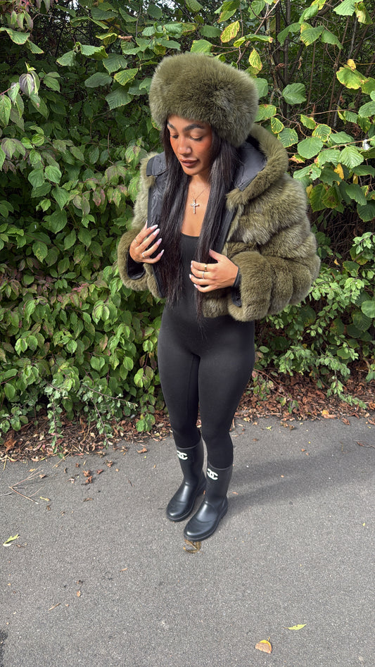Real fox fur headband