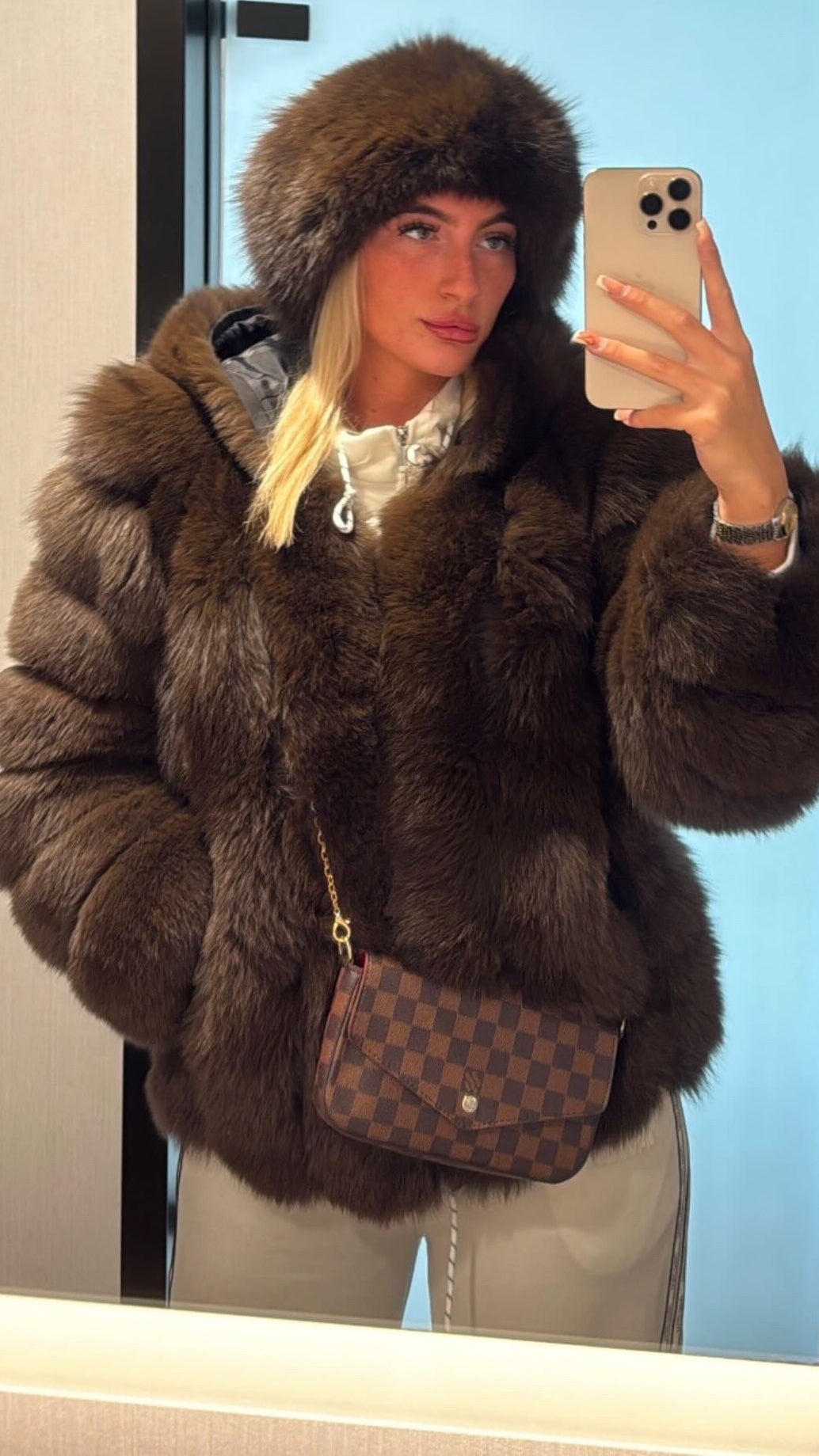 Real fox fur headband