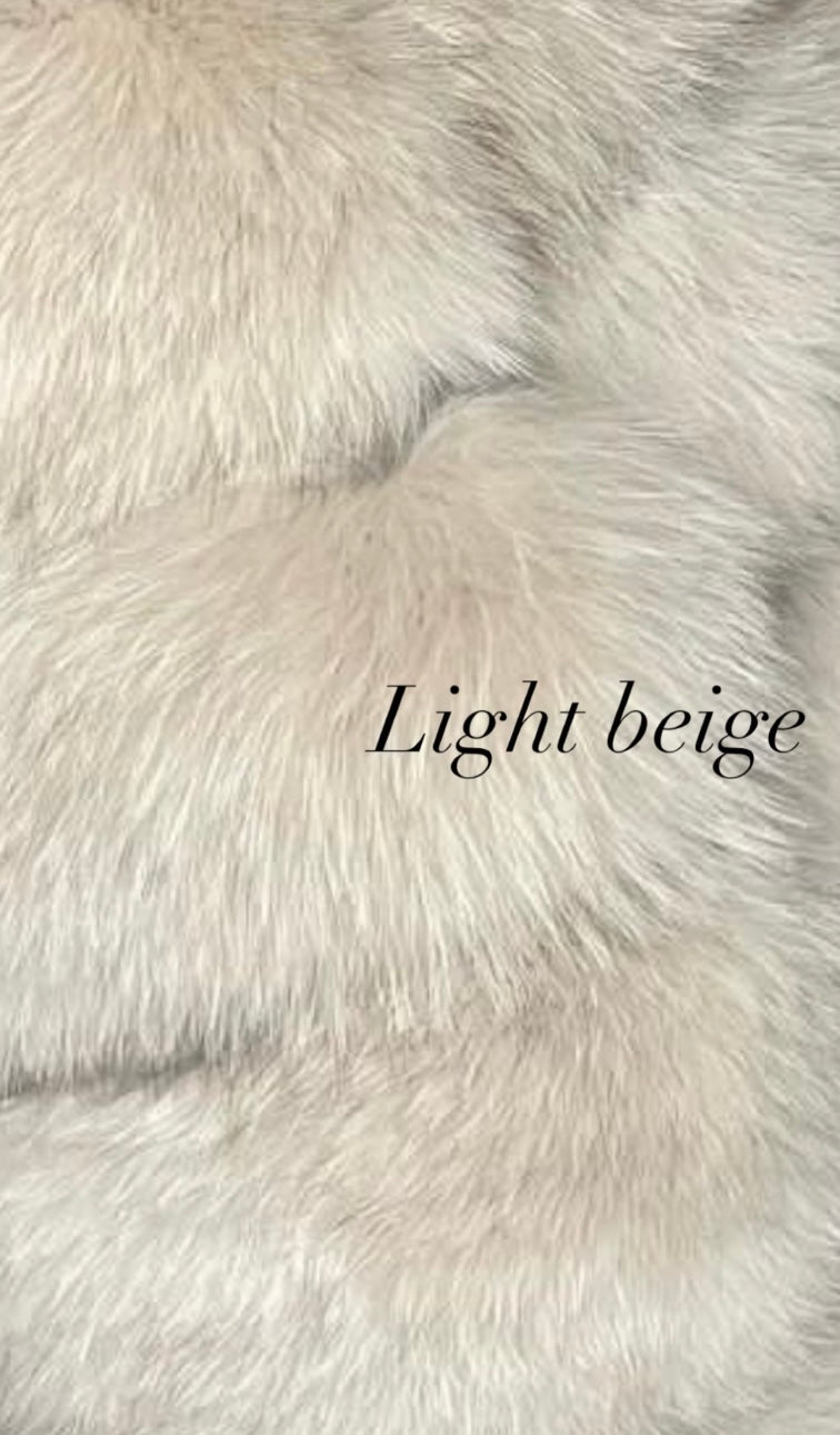 Kids fox fur coats (neutral collection)