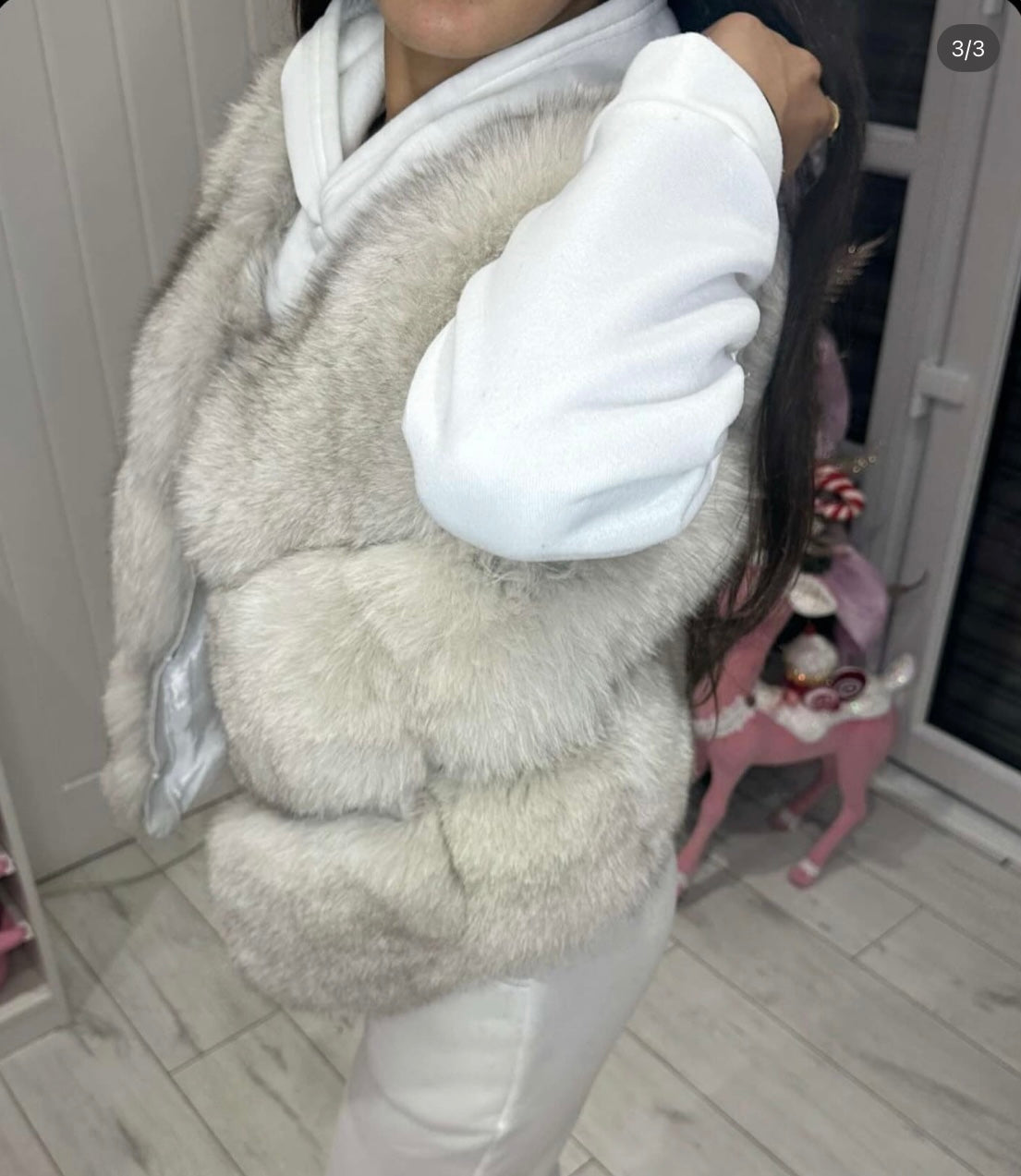 Fox fur gillet