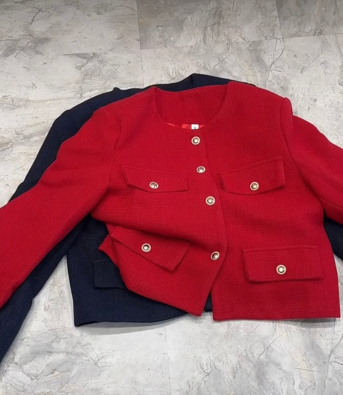 Diana Tweed Bomber Blazer