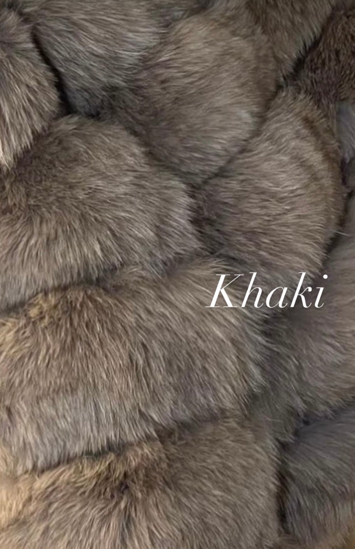 Hooded fox fur coat (neutral collection)