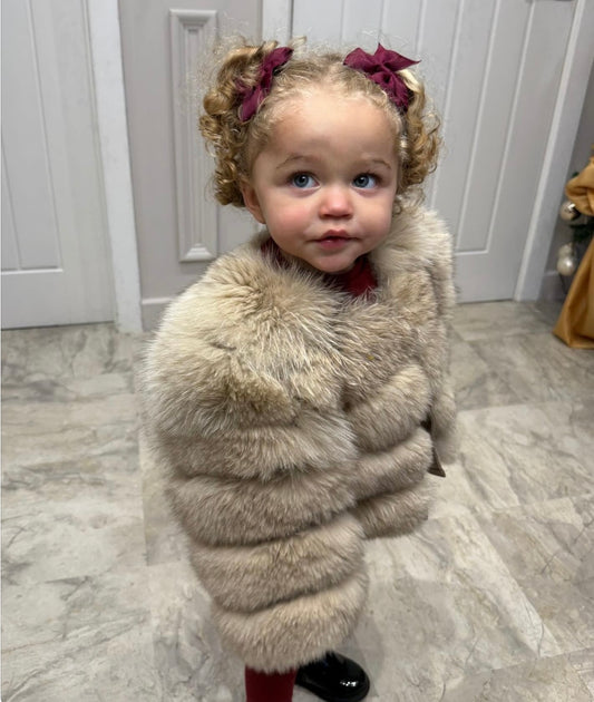 Kids fox fur coats (neutral collection)