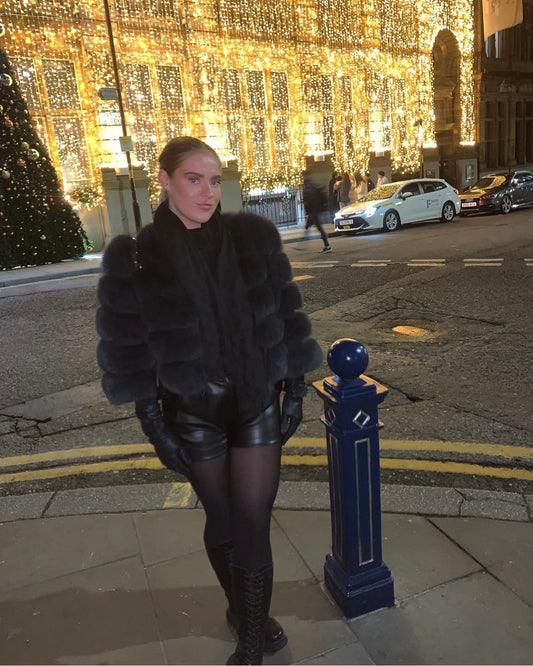 Real Fox Fur Coat