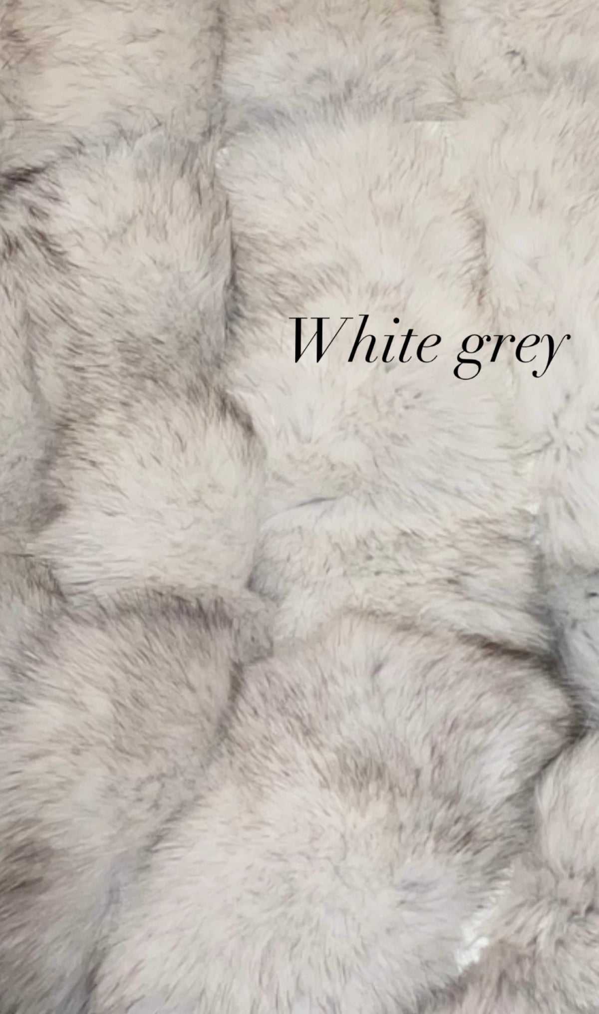 Hooded fox fur long coat